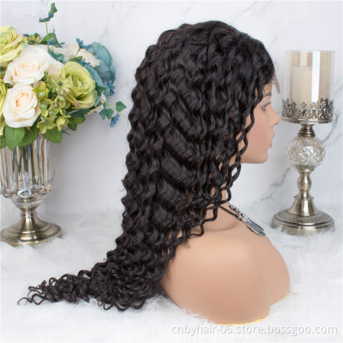 Factory Wholesale Brazilian Hair Lace Front Wig,Virgin Cuticle Aligned Human Hair Full Lace Wig,13x4 Lace Frontal Wig